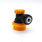 Duotight 6.35mm (1/4) x Ball Lock Disconnect - (Black + Yellow Liquid)